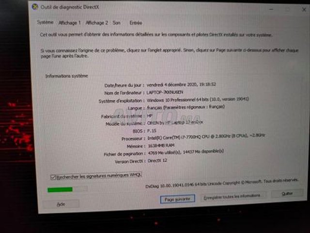 Hp Omen Laptop Nvidia Gtx 1050 Ordinateurs Portables A Skhirat Avito Ma