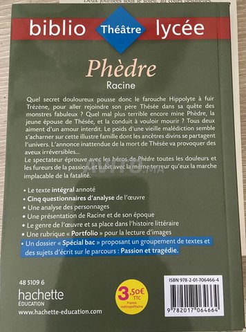 Phedre de Racine  - 1