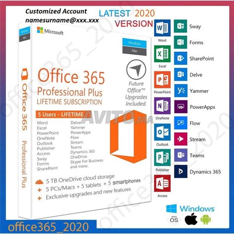 Microsoft Office 365 2019 Pro Plus account license - 2