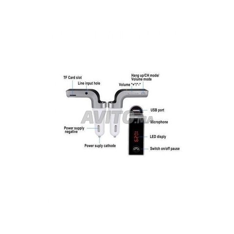 Car G7 Pack Kit voiture Bluetooth MP3 USB AUX FM - 5