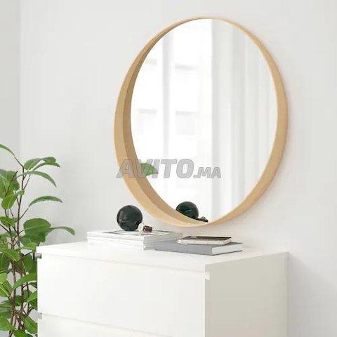 Miroir plaqué frêne - 1