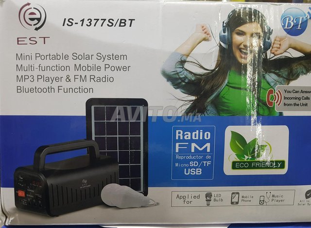 Kit solaire  batterie radio lampe  - 1