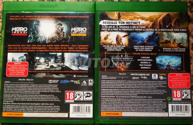 jeux Xbox one metro / far cry primal - 2