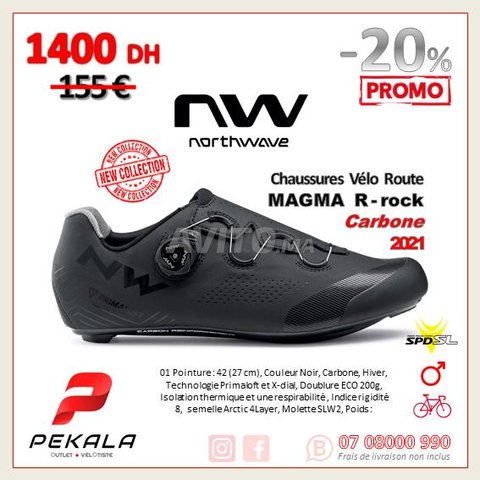 Chaussures Carbone Vélo Route Northwave Magma 42 - 1