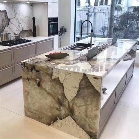 granit marbre et bois  - 1