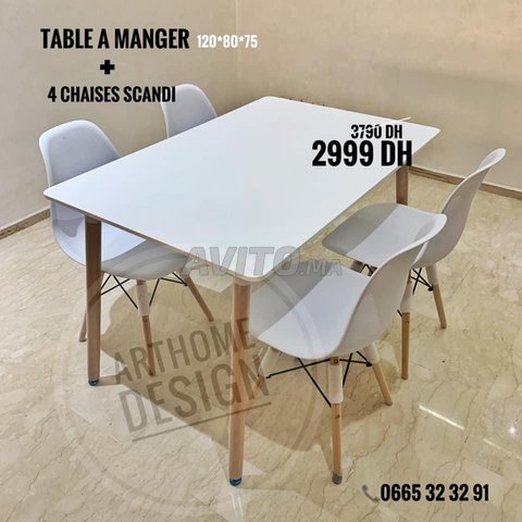 Table a manger rectangulaire 120*80 - 2