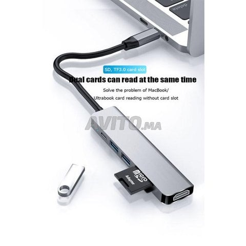 Adaptateur HUB USB C 6 en 1 USB C - 2