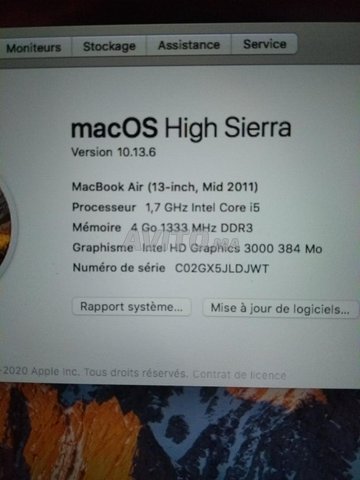 Mac Book air i5 - 2