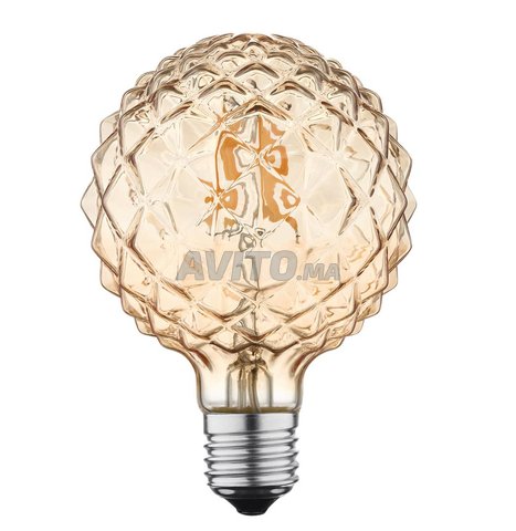 led bulb  dimmable  filament 4w e27 g95-d ambre  - 2