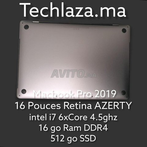 MacBook Pro 16 inch i7 6core 4.5ghz 16go 512gb - 4