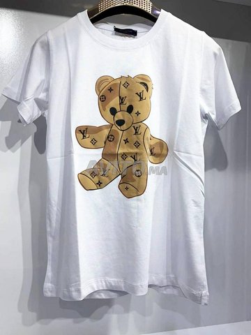 T-shirt Louis Vuitton White size L International in Cotton - 21327946