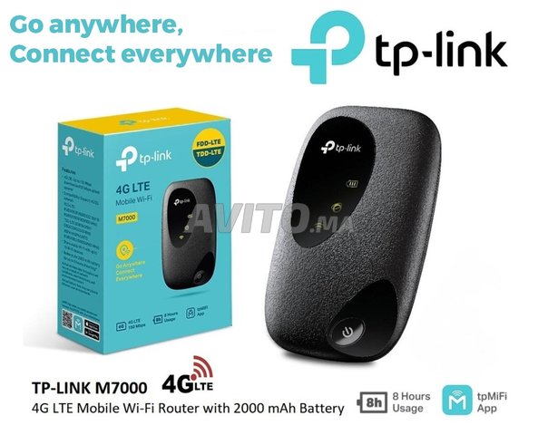 TP-Link Modem 150Mbps 4G LTE Mobile Wi-Fi (M7200) prix Maroc