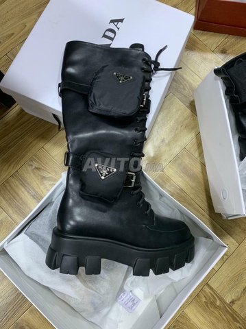 Botte Prada Cuir en liquidation total Chaussures Casablanca