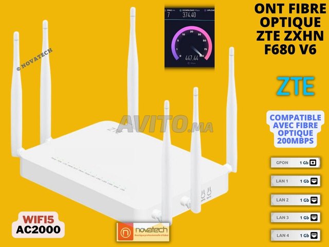 routeur huawei fibre optique maroc telecom