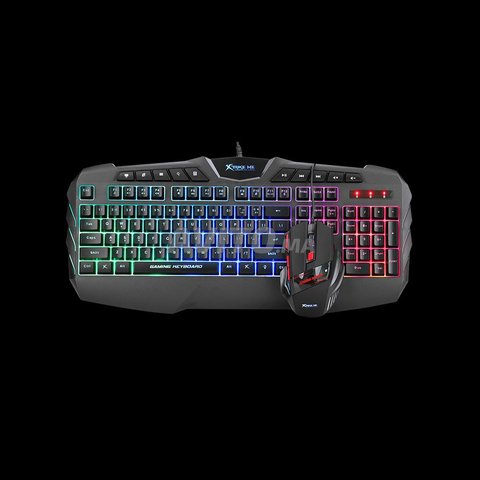 SH MK-X60 Clavier Gamer mécanique BLUE SWITCH, 87 touches, rétro-éclairage  RGB à prix pas cher