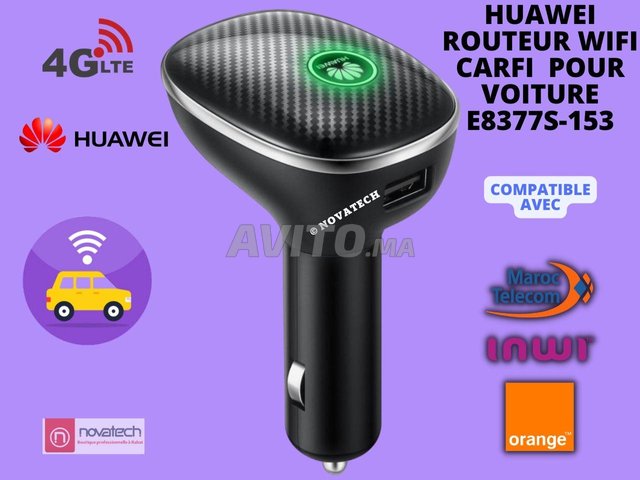 Huawei E8377 Adaptateur USB Wi-FI de Voiture Noir : : High-Tech