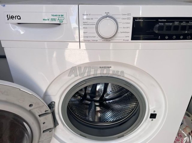 Siera Machine à laver à hublot 10 Kg - T1259 S Silver à prix pas cher
