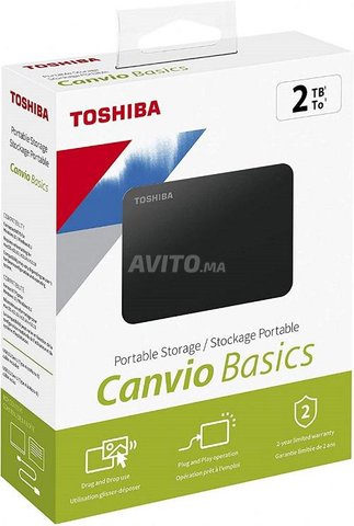 Disque dur TOSHIBA externe 1 To Canvio Basics 3.2 (HDTB410EK3AA)
