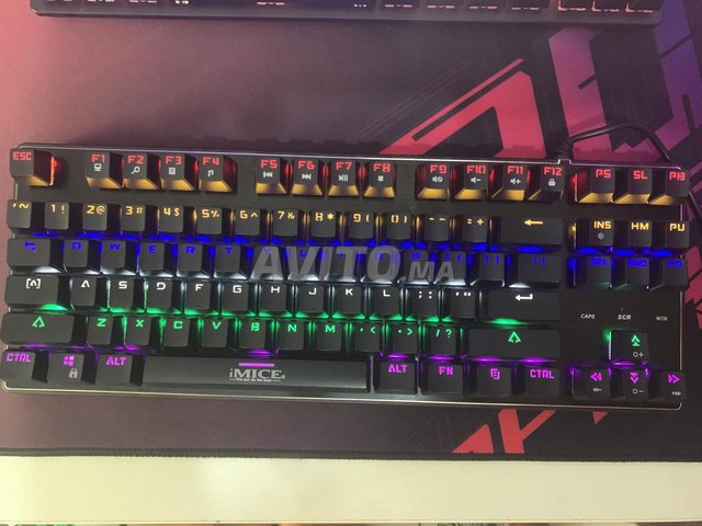 IMICE MK-X60 - Clavier Gamer Mécanique Métal Rétro-éclairage RGB - Achat  jeux video Maroc 