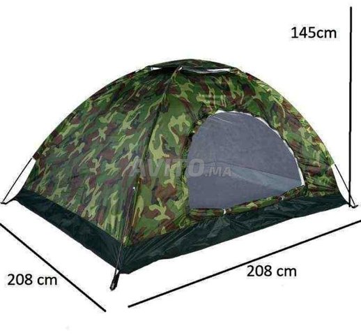 Tentes De Camping Pour 4 Personnes 208 x 208 x 145cm