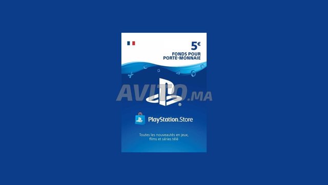 Carte PSN - Fond pour porte monnaie playstation