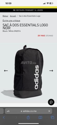 Sac a dos adidas pas cher à vendre au Maroc : (7 Annonces)