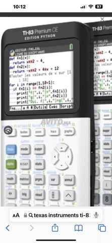 Texas Instrument TI-83 Premium CE: Édition Python Calculatrice Graphique