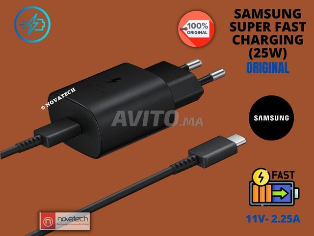 Chargeur Samsung Ultra-Rapide 25W USB-C - Sans câble prix Maroc