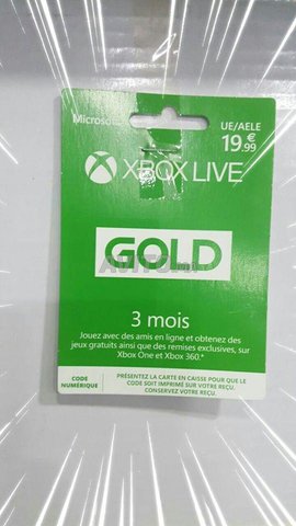 Carte Xbox Live Gold - 3 Mois