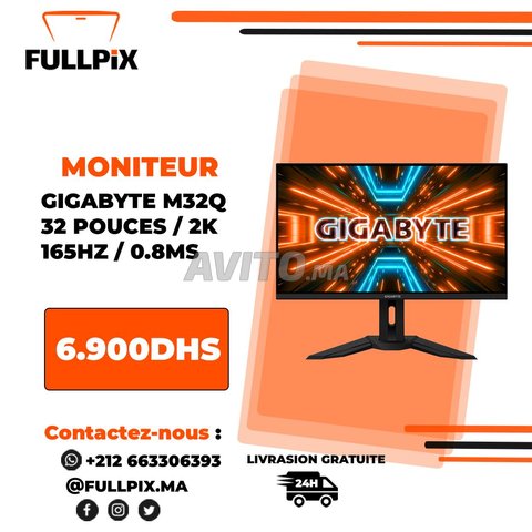 Moniteur Gaming Hybrok WINGS HW32CUQ Maroc 2K