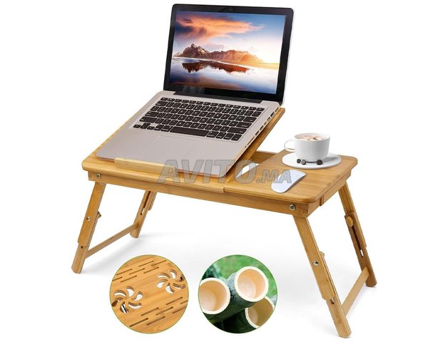 IPGOLD - table pc portable pliable en bois