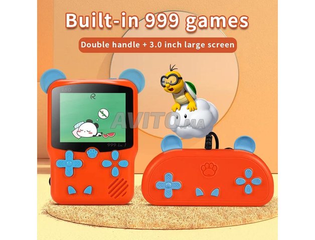 Mini console de jeu vidéo portable rétro 8 bits pour enfant 3 0 pouces LCD  couleur joueur de jeu avec 400 jeux intégrés, ✓ Meilleur prix au Maroc