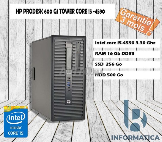 HP Prodesk 600 G1 Tour - i5 4690 - ordinateur de bureau