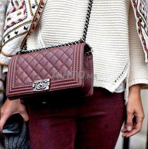 Sac chanel hotsell rouge bordeau