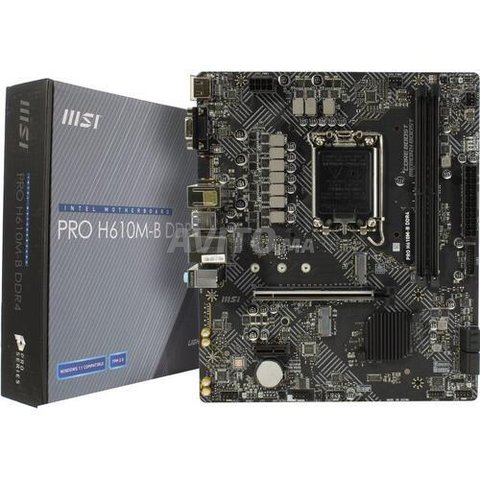 MSI Carte Mère PRO H610M-B Noir