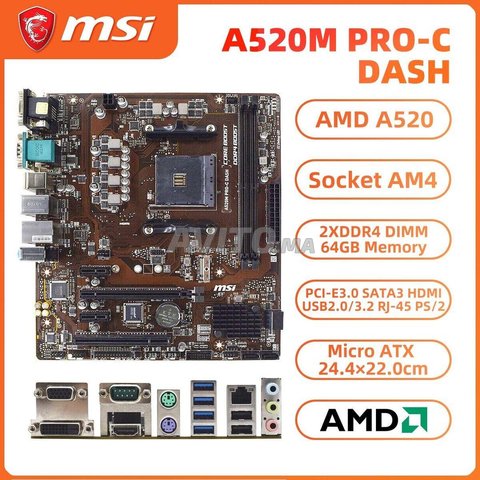 ASUS PRIME A520M-A II Maroc - Carte mère A520 - Workstation Maroc