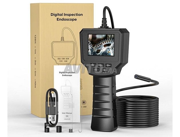 Oreille Endoscope Camera Oreille Inspection 720P HD Wifi Nettoyage Oreille  Kit avec 6 LED Lumière pour