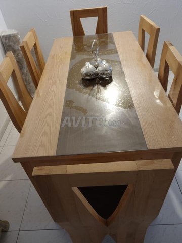 meuble pour plaque de cuisson en bois rouge, Meubles et Décoration à  Temara