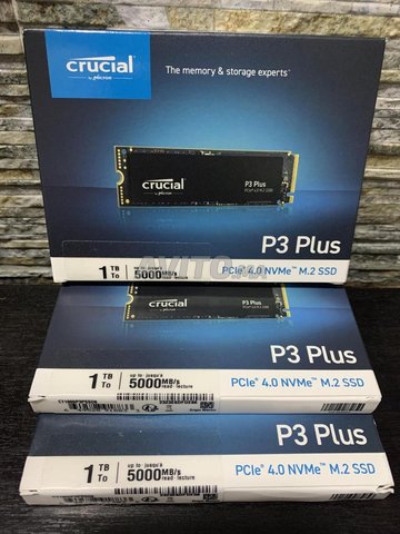 SSD 1To Crucial P3 Plus 5000MB/s NVMe M.2 (neuf(