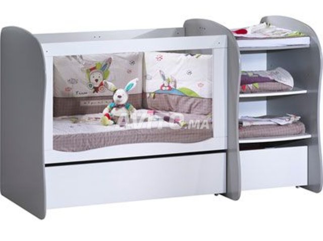 Lit Bebe Sauthon En Bois Et Plexi Modele Pop Taupe Equipements Pour Enfant Et Bebe A Dar Bouazza Avito Ma