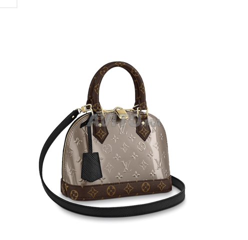 Sac en toile authentique LOUIS VUITTON Alma bb monogramme