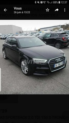 Voiture Audi A3 2018 à rabat Diesel - 8 chevaux
