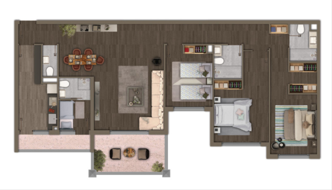 Appartement de 3 chambres 🏠 sur Dar Douazza, Dar Bouazza à vendre dans le nouveau projet EL FAL SELECTION TAMARIS par le promoteur immobilier EL FAL | Avito Immobilier Neuf - image 1