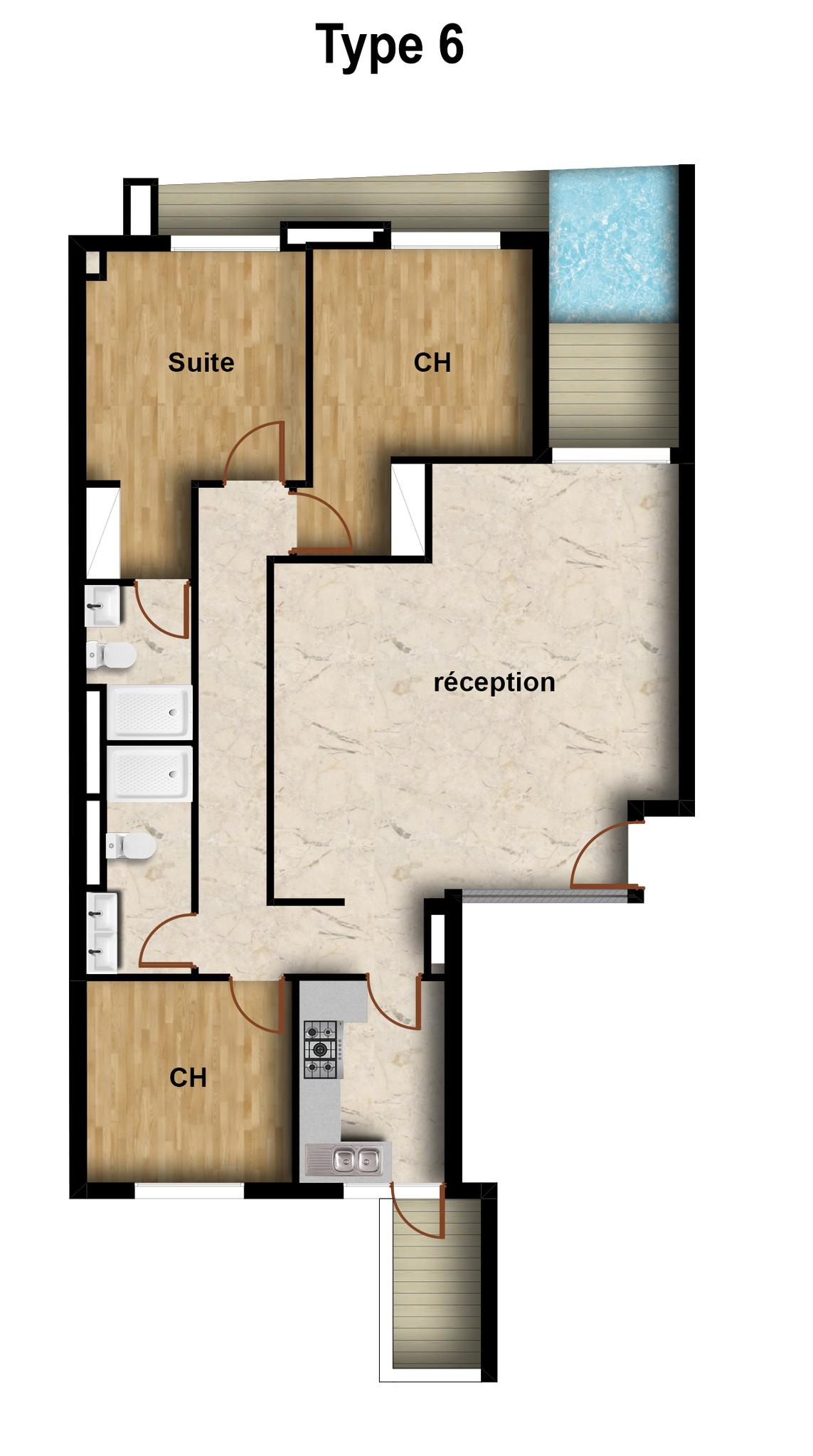 Pool appartement 3 chambres  TYpe 6.jpg